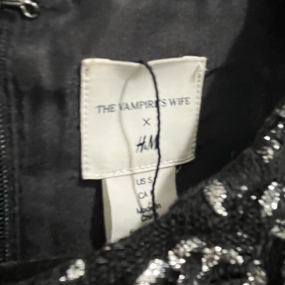 The Vampires Wife x H&M Mystique silver black lace dress size small - Picture 16 of 16